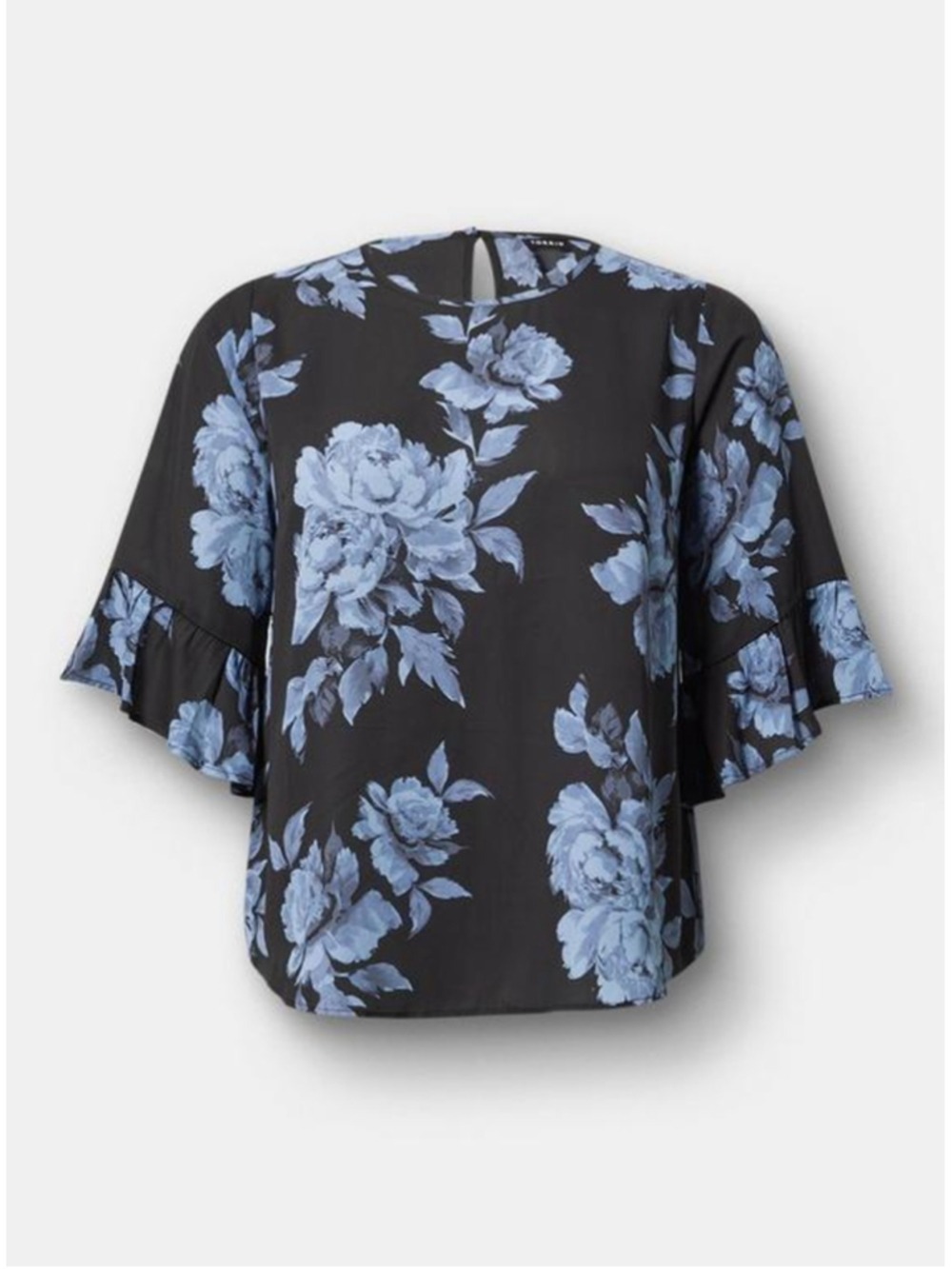 Torrid Abbey Georgette Ruffle Top (Size L//12/0X)